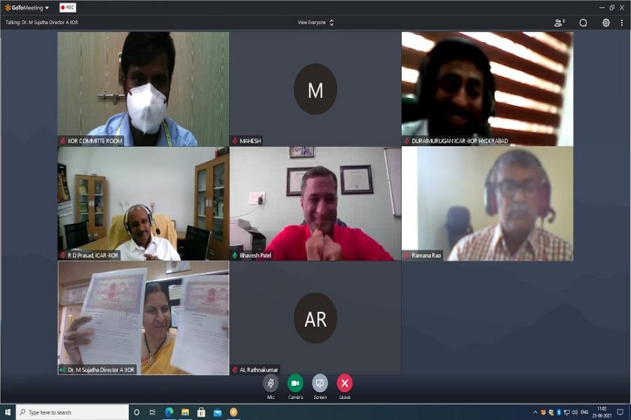 Virtual Sharing of MoA for DOR Bt-1 commercialization with M/s Gujarat Eco Microbial Technologies Pvt Ltd, Vadodara, Gujarat 